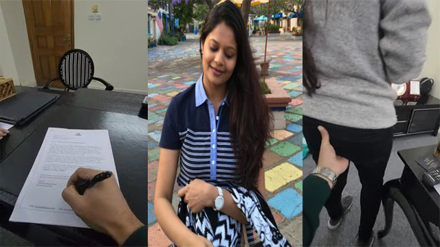 Horny Office Couple Threesome Leaks Mms