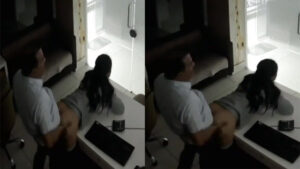 Office Worker Fucked in Boss Cabin CCTV